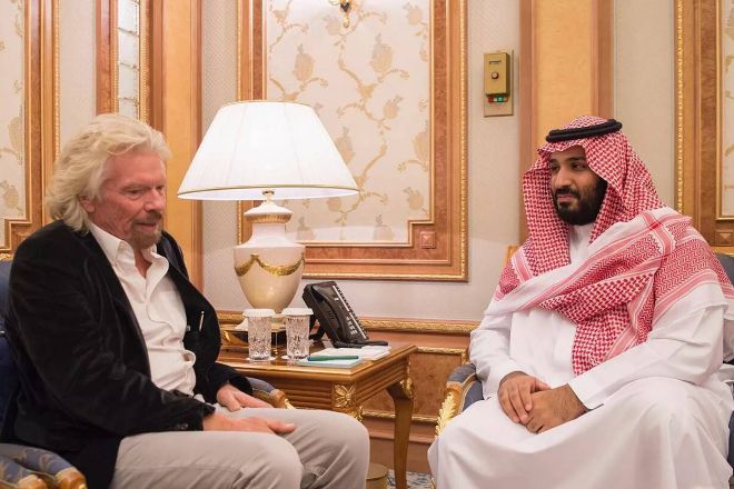 Sir Richard Branson, el nuevo amigo de la corte saudí