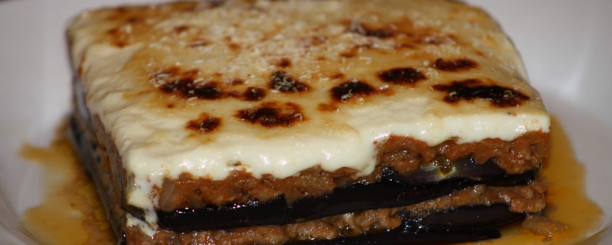 Moussaka, lasaña de berenjenas